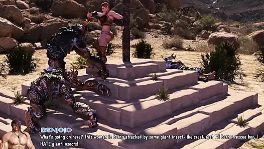 Barbarian Conquests - si rambut merah penurut nyepong kontol besarku