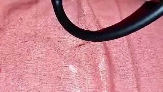 Masturbation und aufblasbarer plug