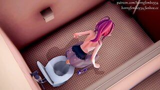 The ghost broke into the toilet to FUCK the ass of the Thicc Elf-Trap