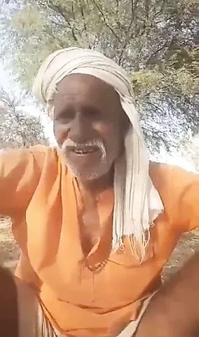 Uncut indian old guy