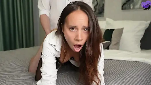 Boss Fucks Secretary During Interview - Pantera Nika