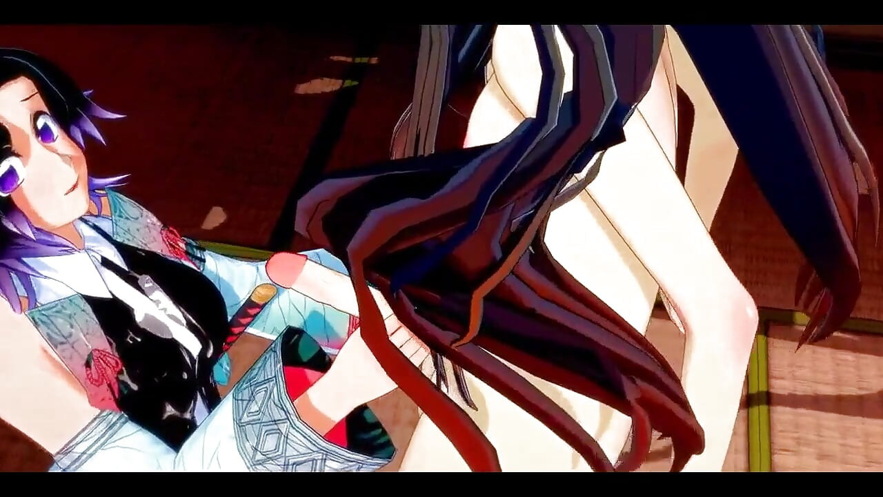 Demon Slayer Futanari - Shinobu X Nezuko Hardsex - Japanese Asian Manga Anime Game Porn