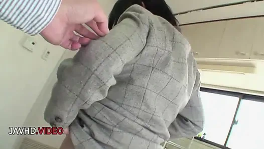 Kiyoe Majima's Sensual Playtime: Vibrator Action on Her Hairy Pussy