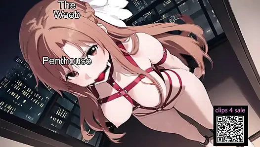 Asuna yuuki - alicisasi online seni pedang - budak bdsm