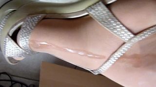 Sperme Jam - shooting out on nylon heels
