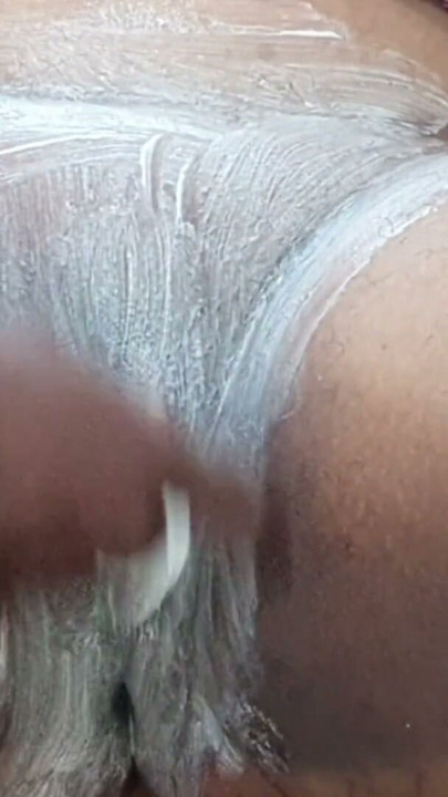 Stepson shaving stepmom's Pussy. | Clip 2