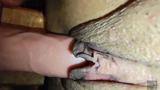 When I'm in the shower, I get really turned on and end up masturbating with a huge dildo, having multiple clitoral orgasms.