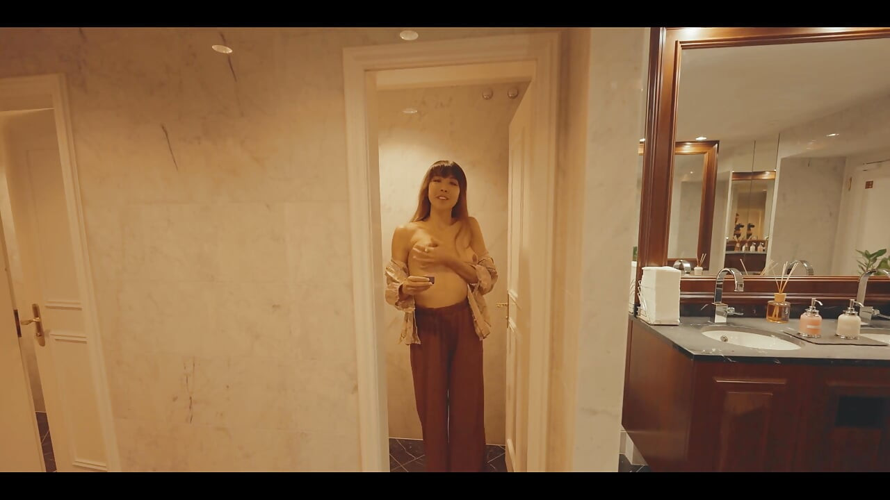 Gestern bin ich in einem Hotel mit einem schönen Spa geblieben