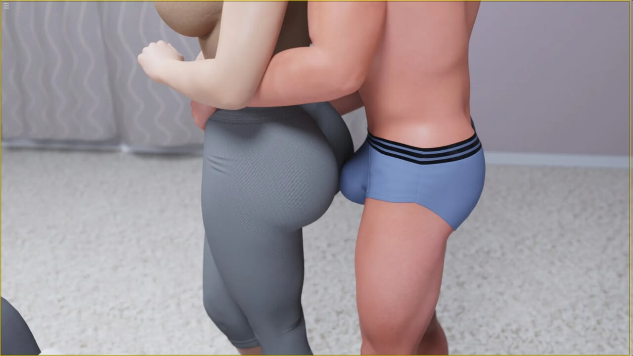 Busty Stepmom Grinding Her Booty Against My Cock