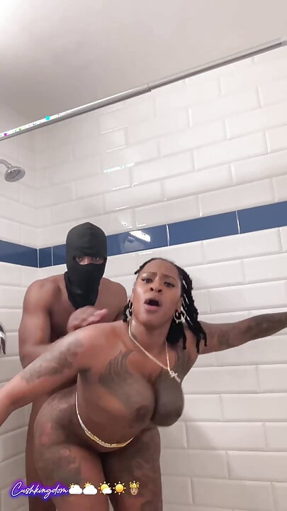 Big titty big booty Sex Goddess gets fuck hard in shower!