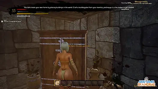 EP11: Каменный дом Обновления: комната / ванная и бронзовое оружие крафта на порочной острове