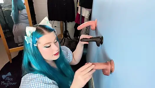 Neko mädchen training mit dildos - solo-mädchen