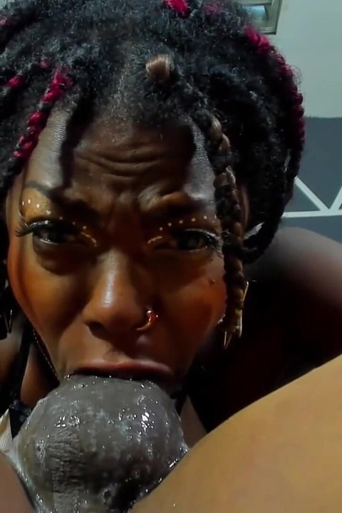 Blowjob Deep Down the Throat