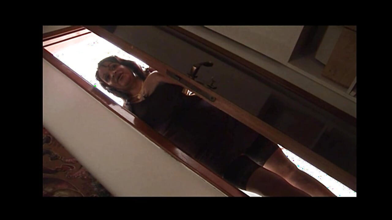 MILF Stepmom Discovers Guy Masturbating and Touching His Pussy