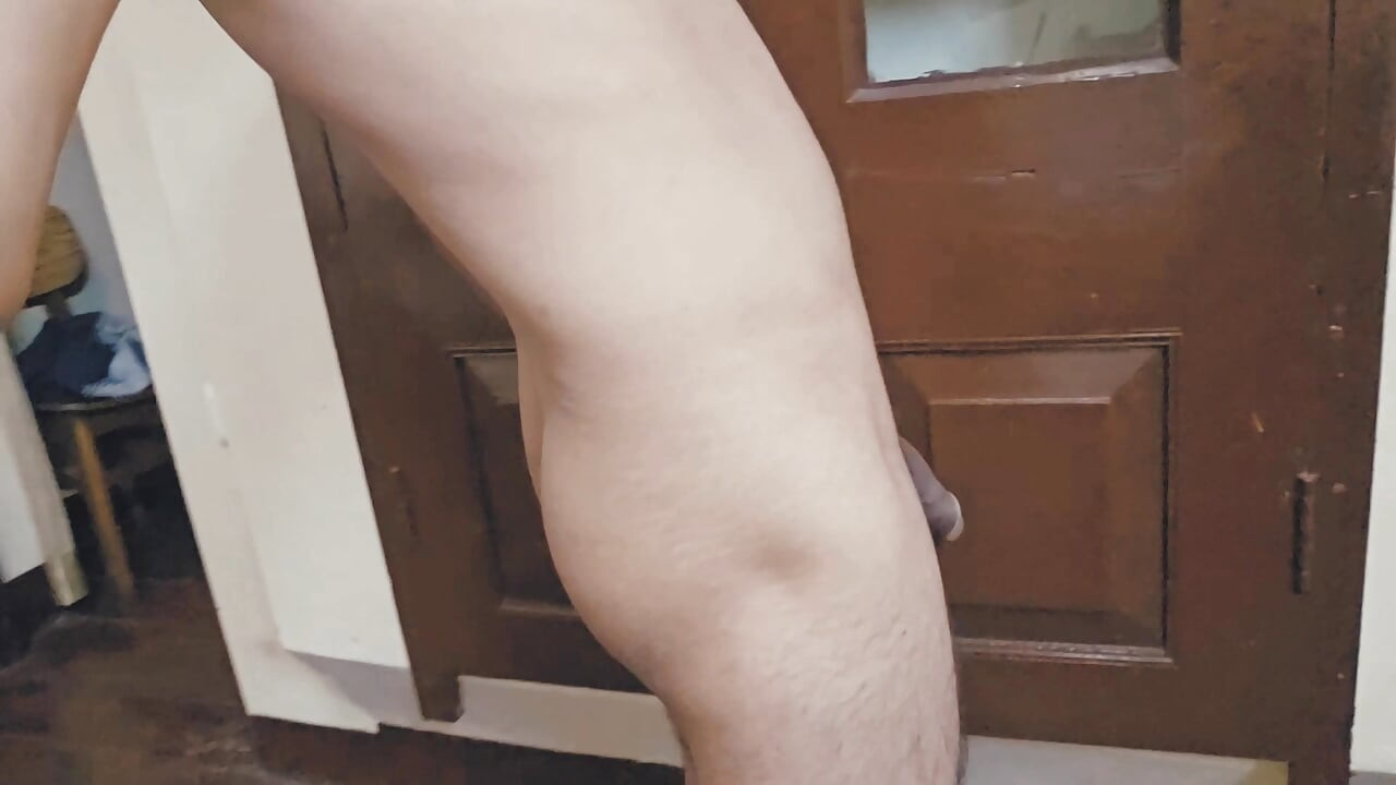 A School Boy Masturbates His Big Black Cock In The Hostel Before His Room Mate Come Back, Moan Laudly With Thick Huge Cum