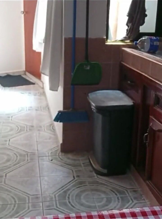 Mother-in-law Films Herself in the Kitchen and Shows Her Breasts