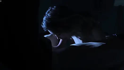 Милфа хозяйка сосет огромный член и кончает в рот