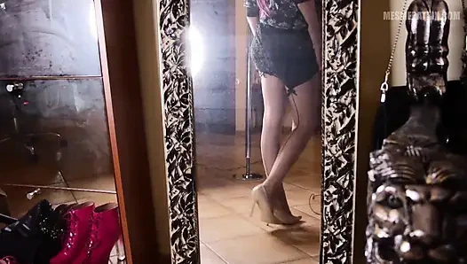 Ich überquere meine sexy beine