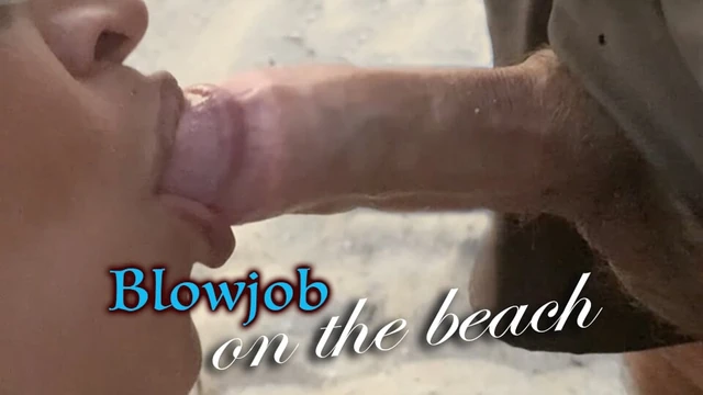 Public Blowjob on the beach