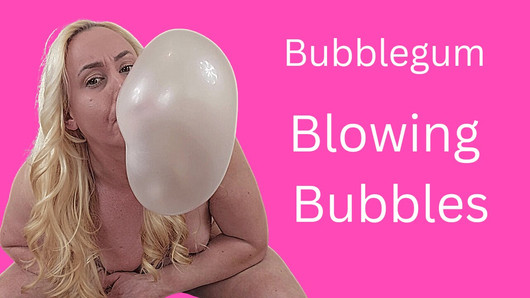 Kaugummi Blow Bubbles - heiße blonde MILF Michellexm