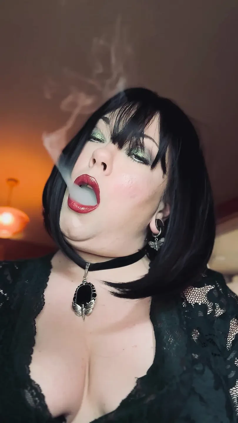 Your Dirty Mistress Tina Snua Sparks Up A Cigarette With Match Light Up - Lots Of Drifts & Snap Inhales