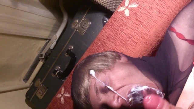 pantyhose face cum