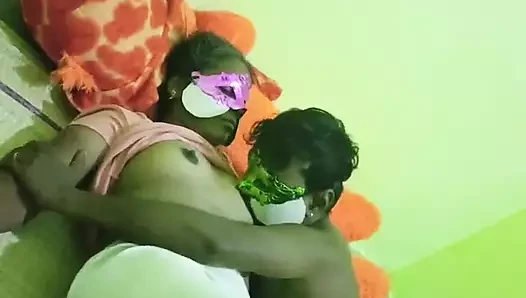 Indian Couples Romance and Kissing a Beautiful