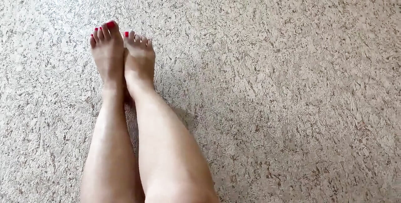 Fetiche por pés com es maild pintado