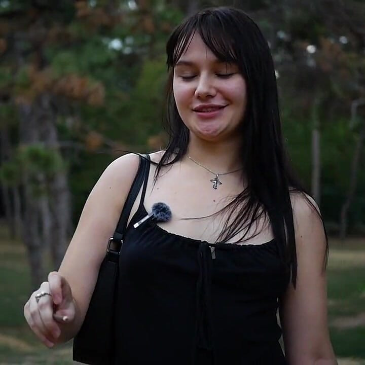 Smoking 120mm Cigarette Outdoors