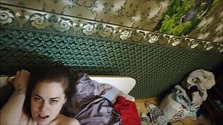 Horny stepsister tells how to fuck her