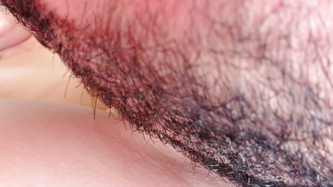 Bearded Guy Devours Wet Pussy in Extreme Close-Up - Intense Cunnilingus & Fingering Until She Cums Hard
