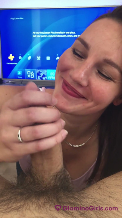 Glamino girls 23 - part 4 blowjob as a lost bet
