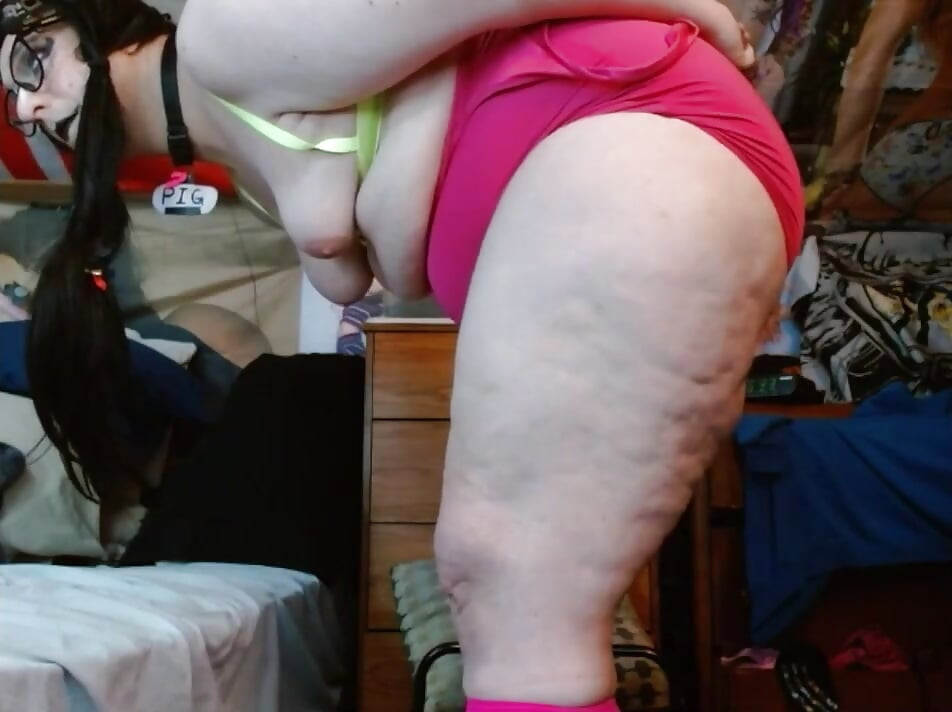 Fat Dumb Sissy pig fucking ass with toothpaste.