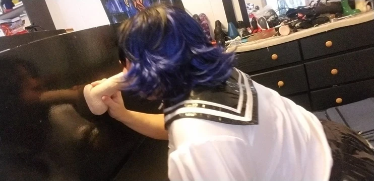 Sissy April Diamond bj training day 11