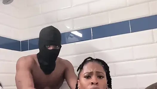 Big titty big booty Sex Goddess gets fuck hard in shower!