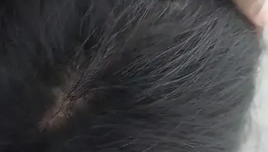 Blowjob di toilet umum istri seksiku
