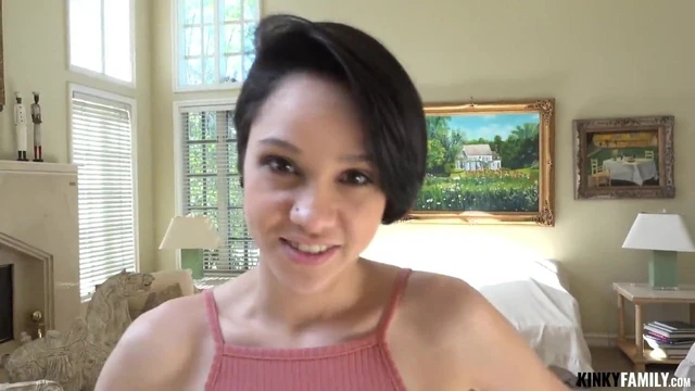 Brunette get fuck outside