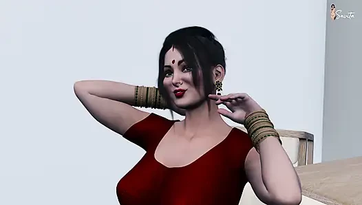 I fucked my horny, desi Stepmom in the kitchen.