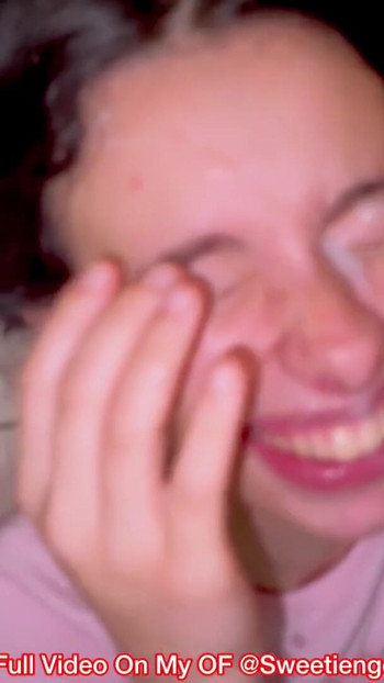 mischievous stepdaughter watches her stepfather pretend when her mom isn't home, and makes love by throwing her dad in the face | Clip 1