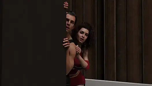 Ibu rumah tangga seksi yang putus asa selingkuh sama cowok beronding tetangga