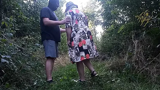 0053 Submissive Female Training Outdoors