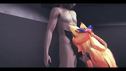 Lol хентай - минет Ахри Звезда Гардиан - японская азиатская манга, аниме-фильм-игра