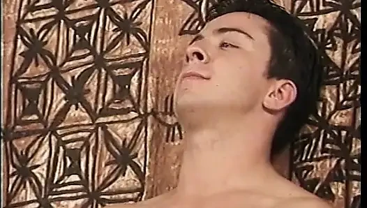 Randy stud fucks chick and fills guy's ass with dick in MMF bisexual fun
