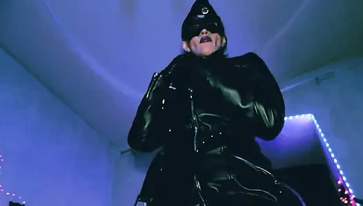 Mistress Eva Latex full leather fetish boots domina uniform bdsm kink hot milf