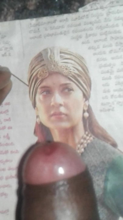 My cum tribute to kangana. ...aah aah