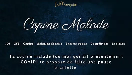 [French Audio Porn] Your girlfriend is too sick to fuck but she can still jerk you off
