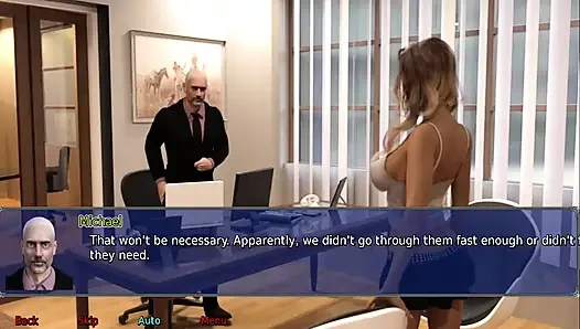 The office wife #23 - Stacy played with her new toy...Marcus got a blow job from Stacy