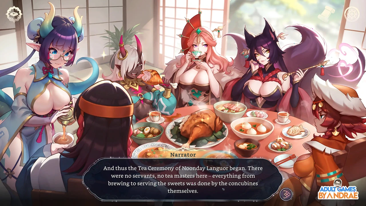 EP9: Tea Ceremony with the Chosen 5 – A Royal Gathering in the Imperial Harem – Harem Fantasy