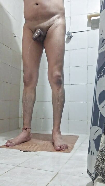 Relaxing in the shower