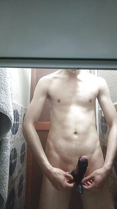 Stepmom leaves a sex toy for her son's huge penis.